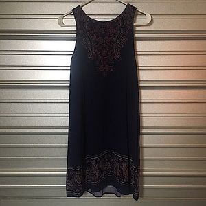 Blue-purple detailed dress